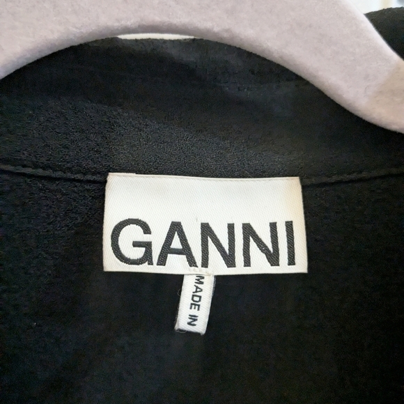 GANNI Crepe Mini Dress - Picture 4 of 5